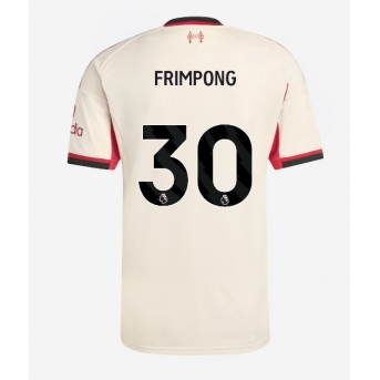 Billige Fotballdrakt Liverpool Jeremie Frimpong #30 Replika Bortedrakt 2025-26 Kortermet